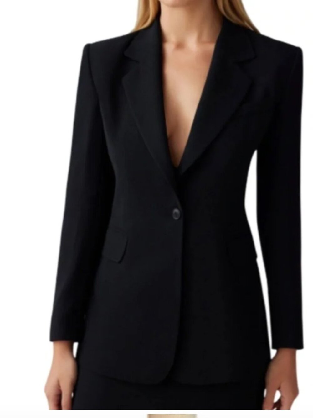 Joie Black Single Button Blazer Size 8 EUC | Quiet Luxury Workwear